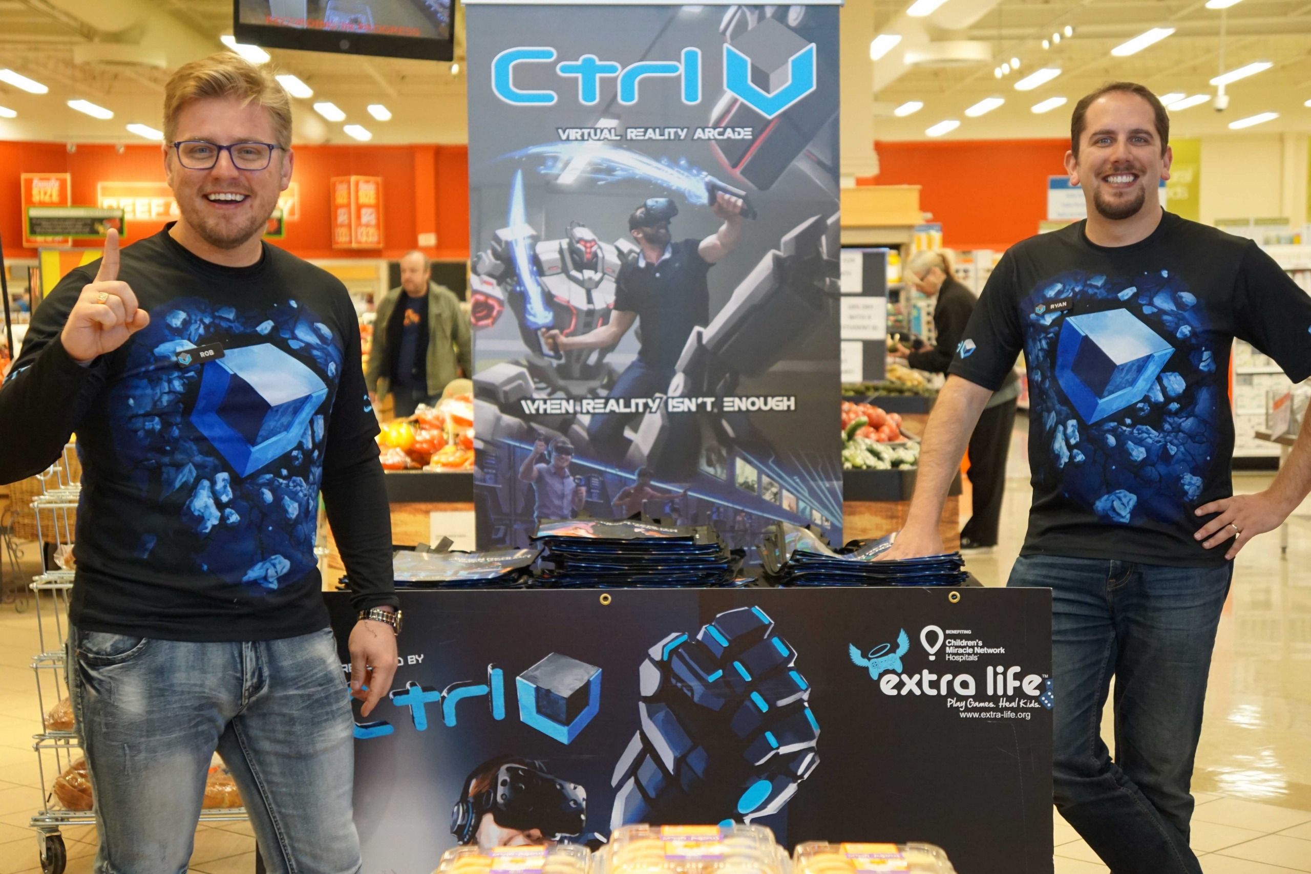 Ctrl V® Extra Life Grocery Bag Handout Robert Bruski & Ryan Brooks